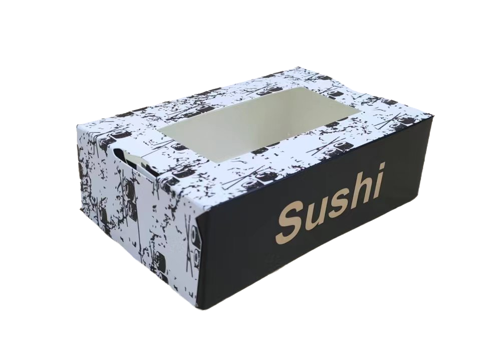 10*7.3 Paper Sushi Box w/ Anti Fog Window