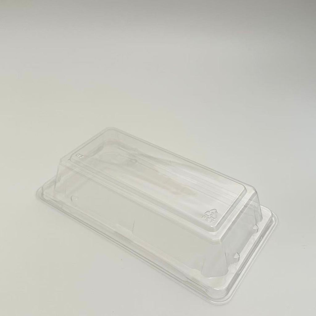 ST-1-006 Heavy Duty Sakura/Black Sushi PS Containers with Lids 100sets
