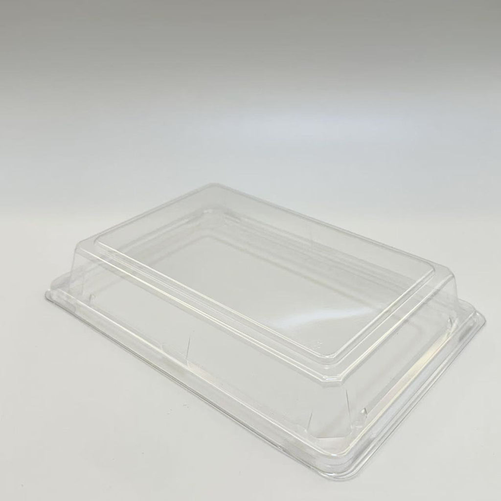 ST-5-015 Heavy Duty Sakura/Black Sushi Containers Sushi Tray with Lids 100sets