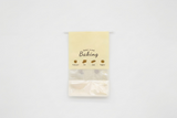 "Sweet Baking" Series Tin-Tie Paper Bags – Warm Yellow Bags with Display Window