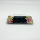 200 sets Red&Gold Pattern Base Sushi Tray with Clear Lid