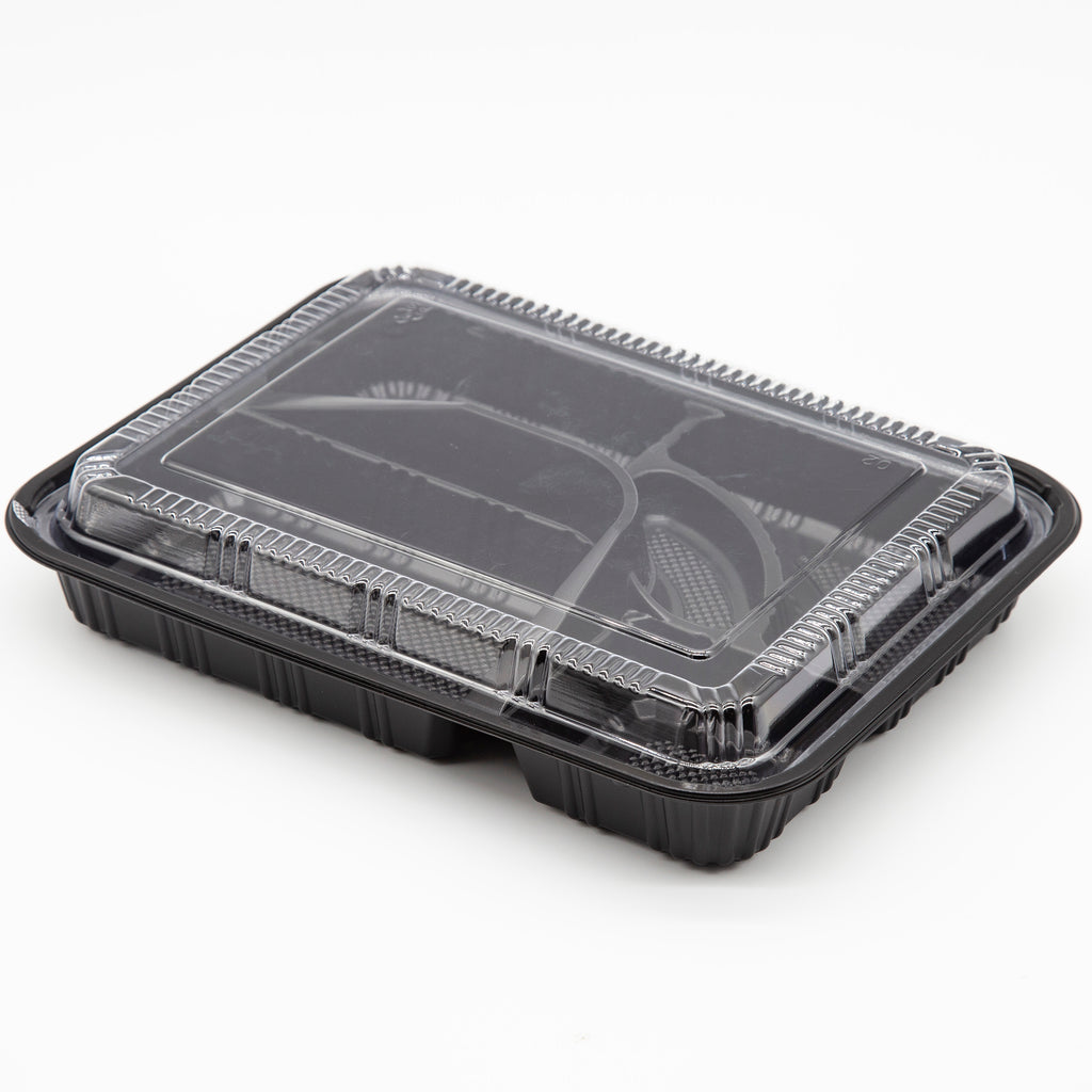 STI-306 5 Compartments PP Bento/Lunch Box Meal Prep Containers with Lids 100sets