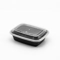 12oz Rectangular Plastic Microwaveable Food Container 150 sets/cs