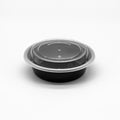 16oz Round Plastic Microwaveable Food Container 150 sets/cs
