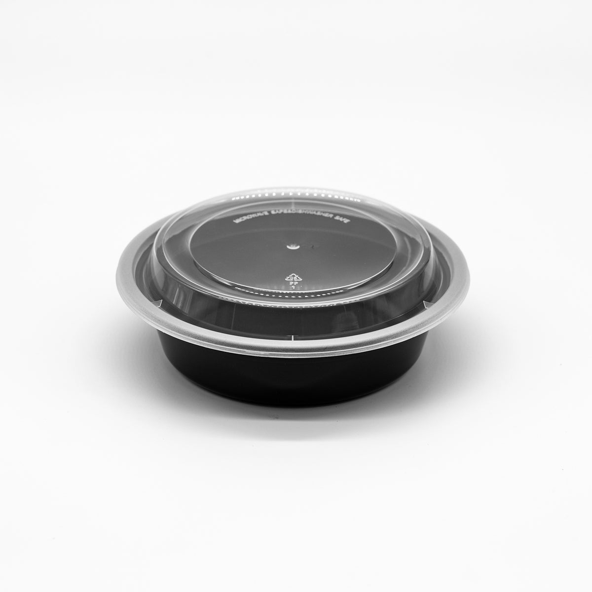 16oz Round Plastic Microwaveable Food Container 150 sets/cs