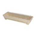 WBRT-430 - 8.38" x3" Rectangular Wooden Sushi Container Togo Food Serving Trays 100sets