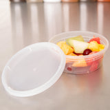 8oz Deli Food Storage Containers with Lid Togo Soup Cup Microwave Safe 240/pack