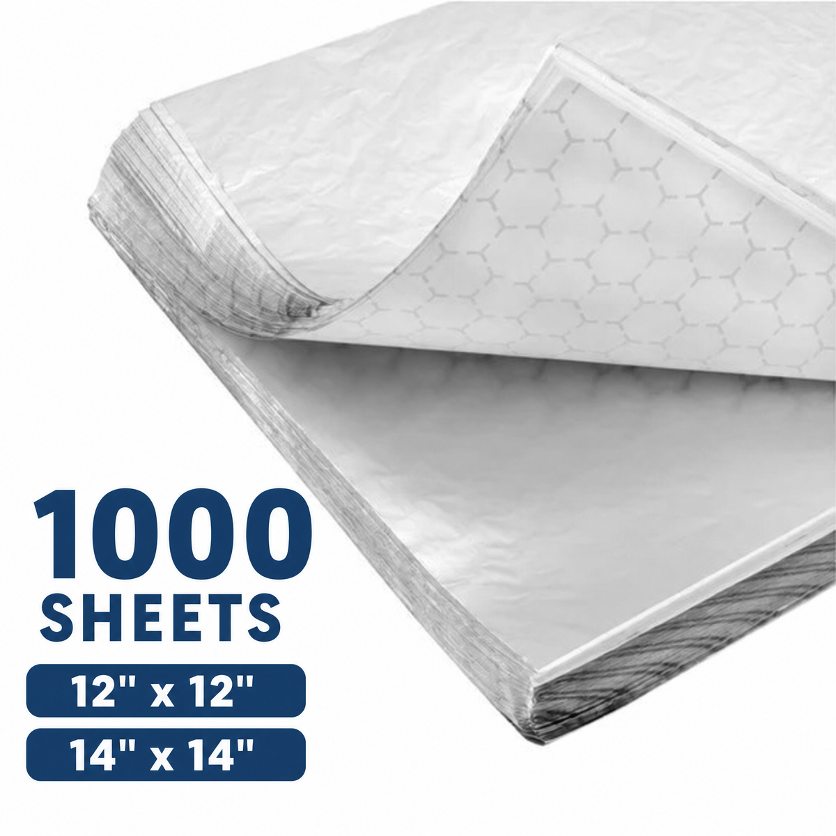 1000 Sheets Honeycomb Aluminum Foil Papers for Food Packing & Takeout