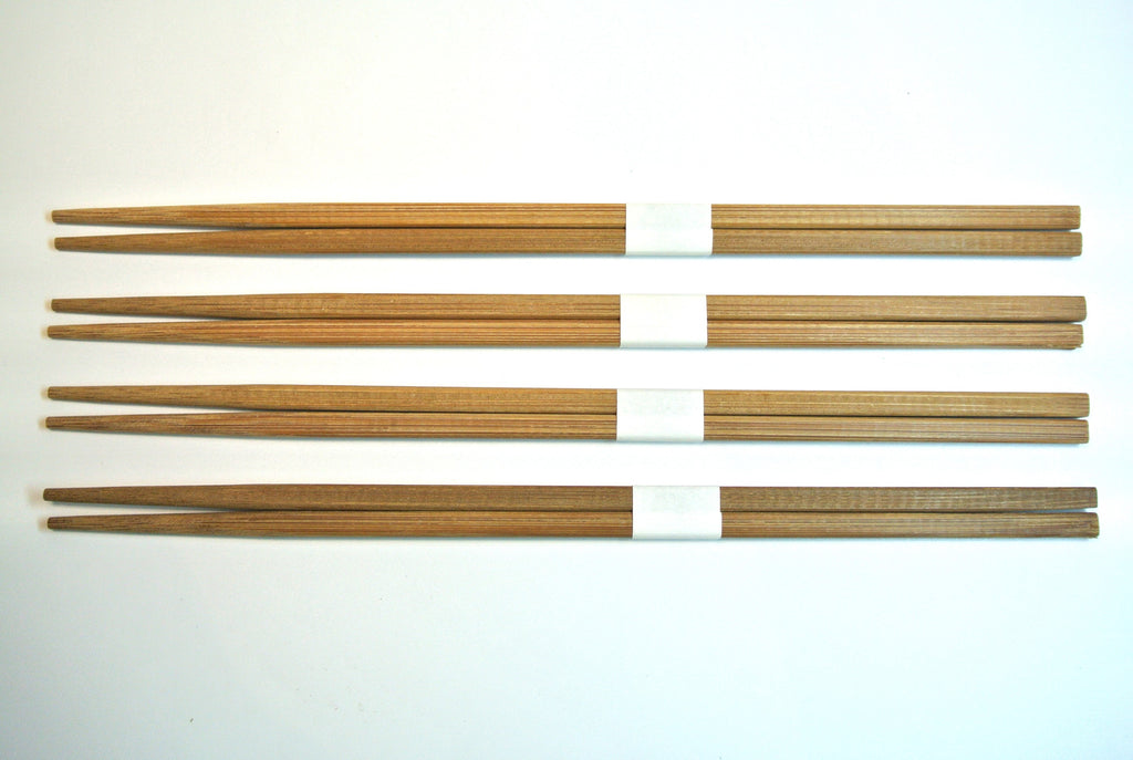 9" Ranchu Bamboo Wrapped with White Obi Chopsticks