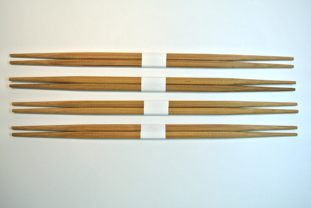 9" Ranchu Bamboo Wrapped with White Obi Chopsticks