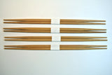 100 Pairs 9" Ranchu Bamboo Wrapped with White Obi Chopsticks