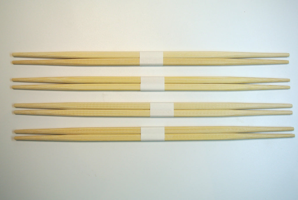 9" Ranchu Bamboo Wrapped with White Obi Chopsticks