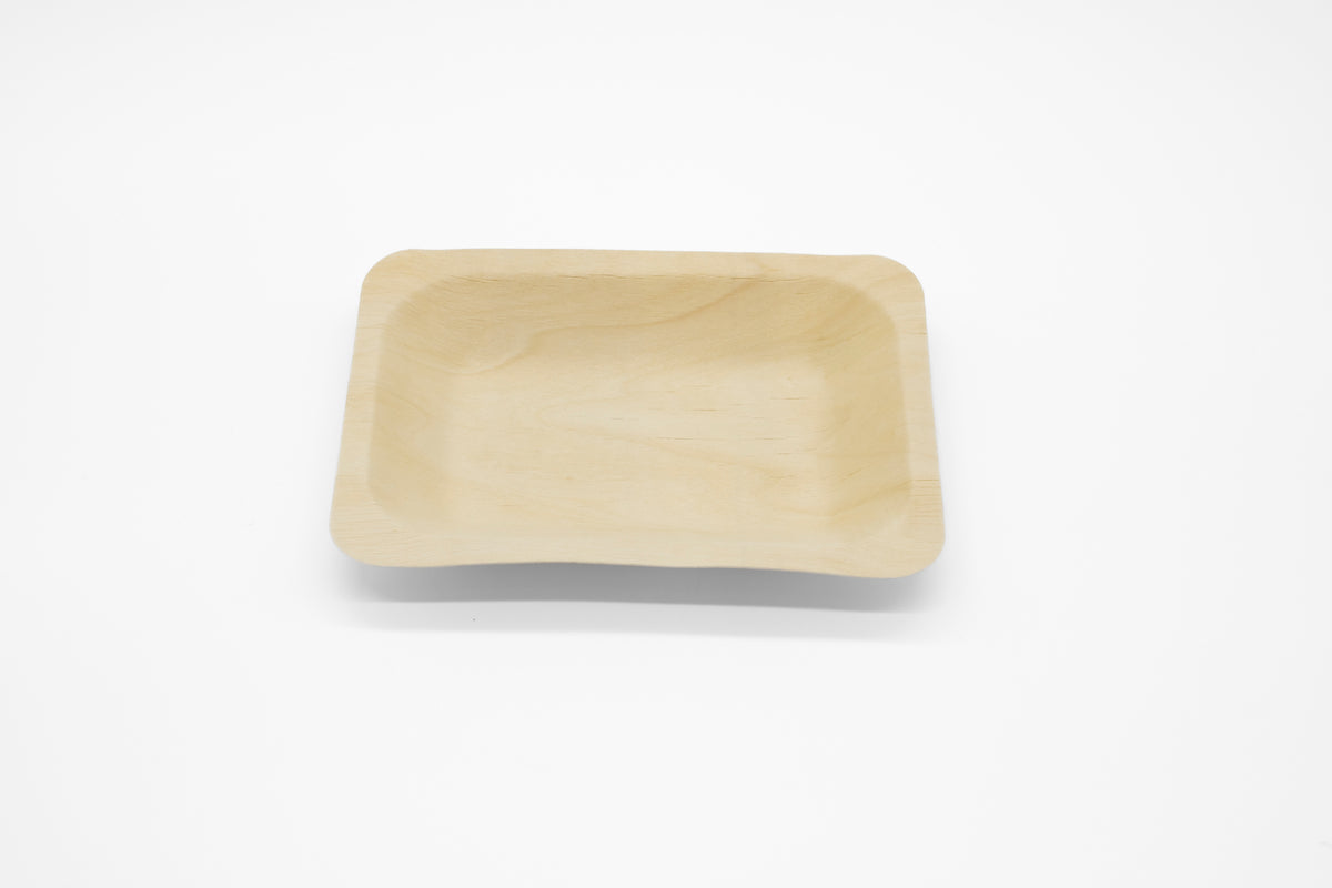 WPRT Rectangle Shallow Wooden Plate