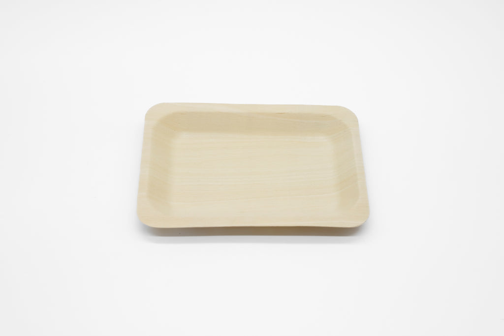 WPRT Rectangle Shallow Wooden Plate