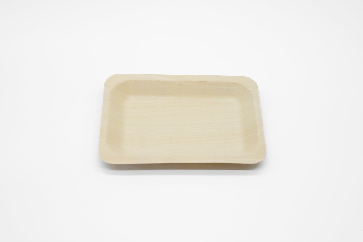 WPRT Rectangle Shallow Wooden Plate