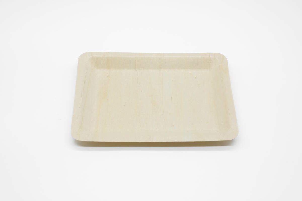 WPRT Rectangle Shallow Wooden Plate