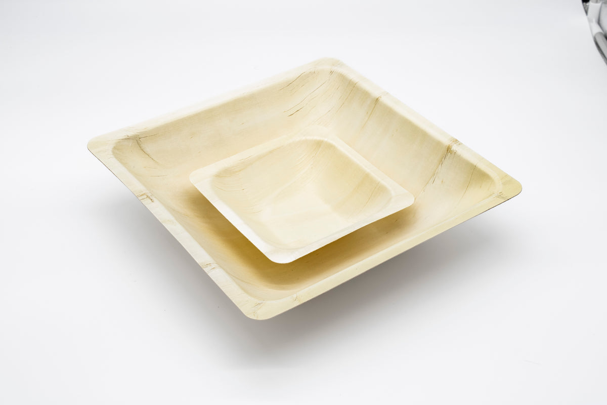 WPS Square Deep Wooden Bowl