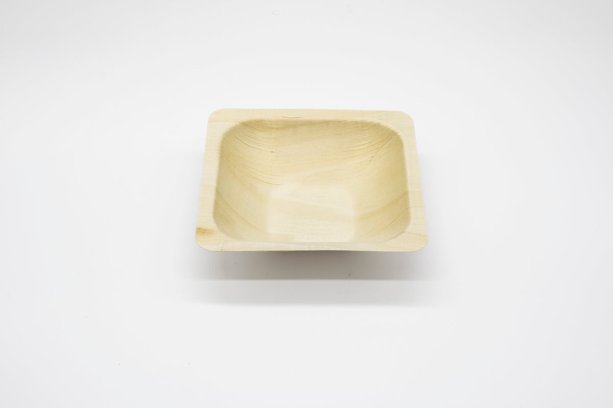WPS Square Deep Wooden Bowl