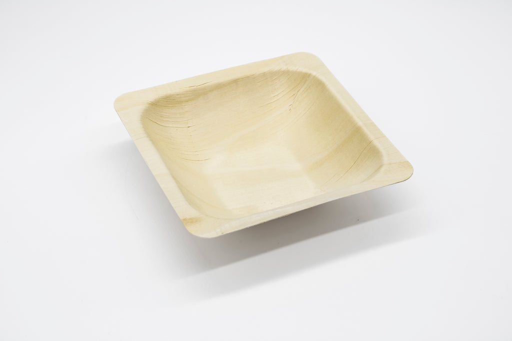 WPS Square Deep Wooden Bowl