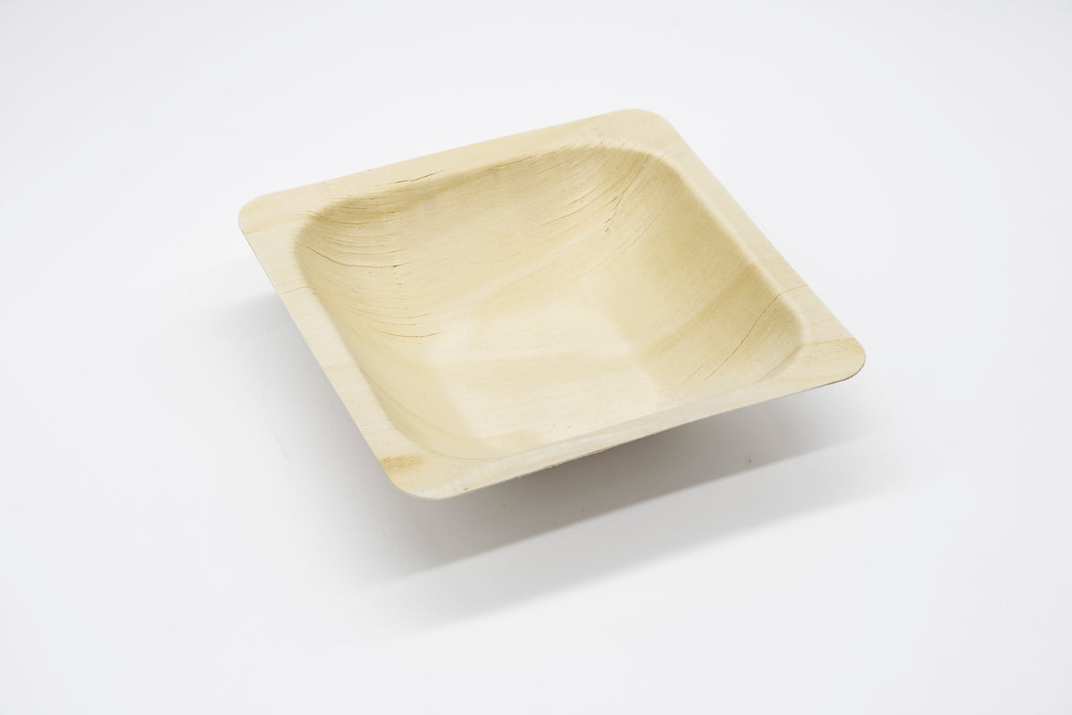 WPS Square Deep Wooden Bowl