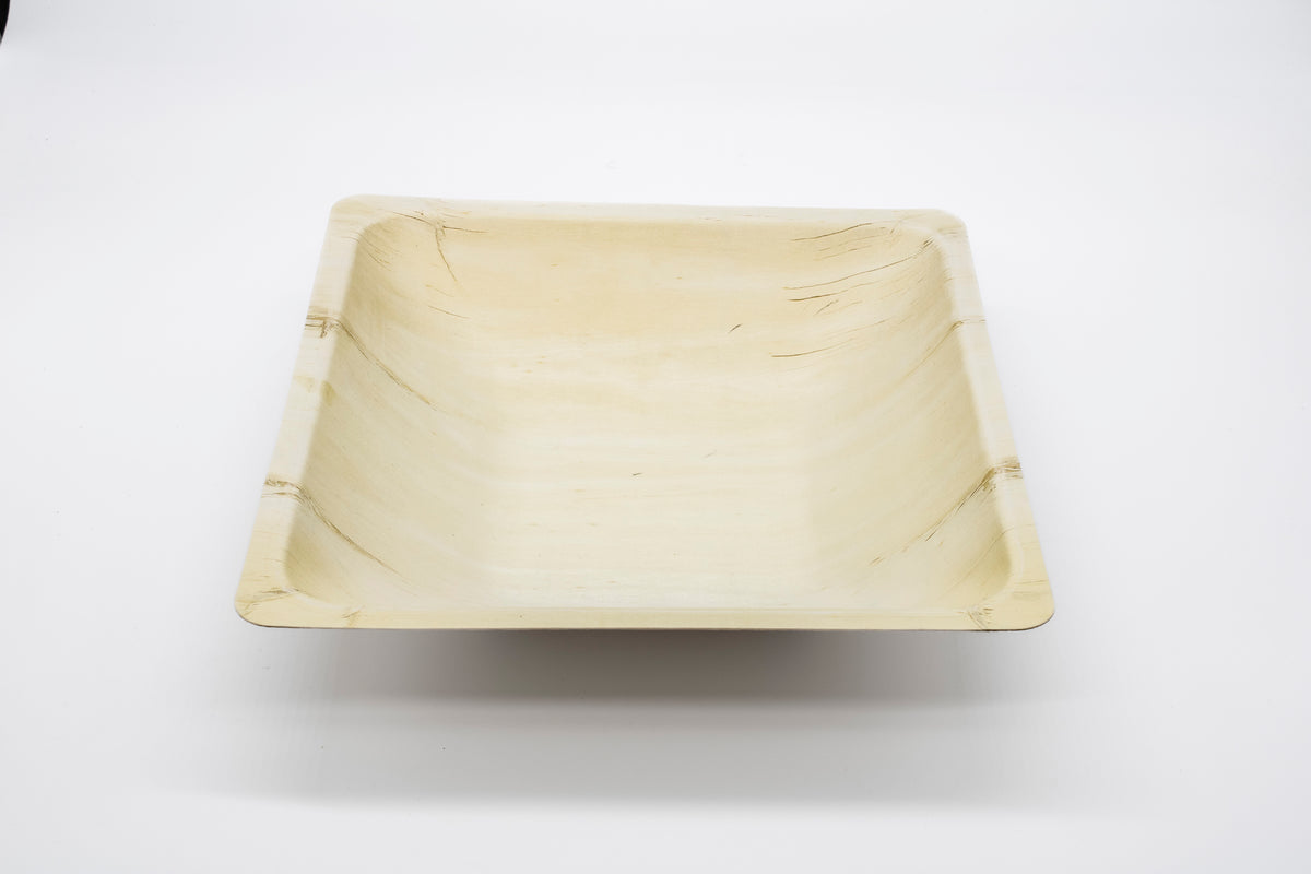 WPS Square Deep Wooden Bowl