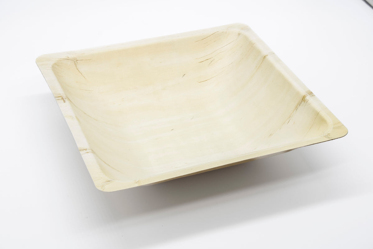 WPS Square Deep Wooden Bowl