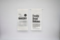 "Bakery" Series Tin-Tie Paper Bags -Minimalist Bags with Large Clear Display Window