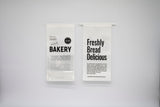 "Bakery" Series Tin-Tie Paper Bags -Minimalist Bags with Large Clear Display Window