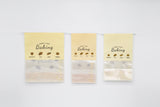 "Sweet Baking" Series Tin-Tie Paper Bags – Warm Yellow Bags with Display Window