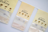 "Sweet Baking" Series Tin-Tie Paper Bags – Warm Yellow Bags with Display Window