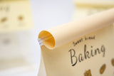 "Sweet Baking" Series Tin-Tie Paper Bags – Warm Yellow Bags with Display Window