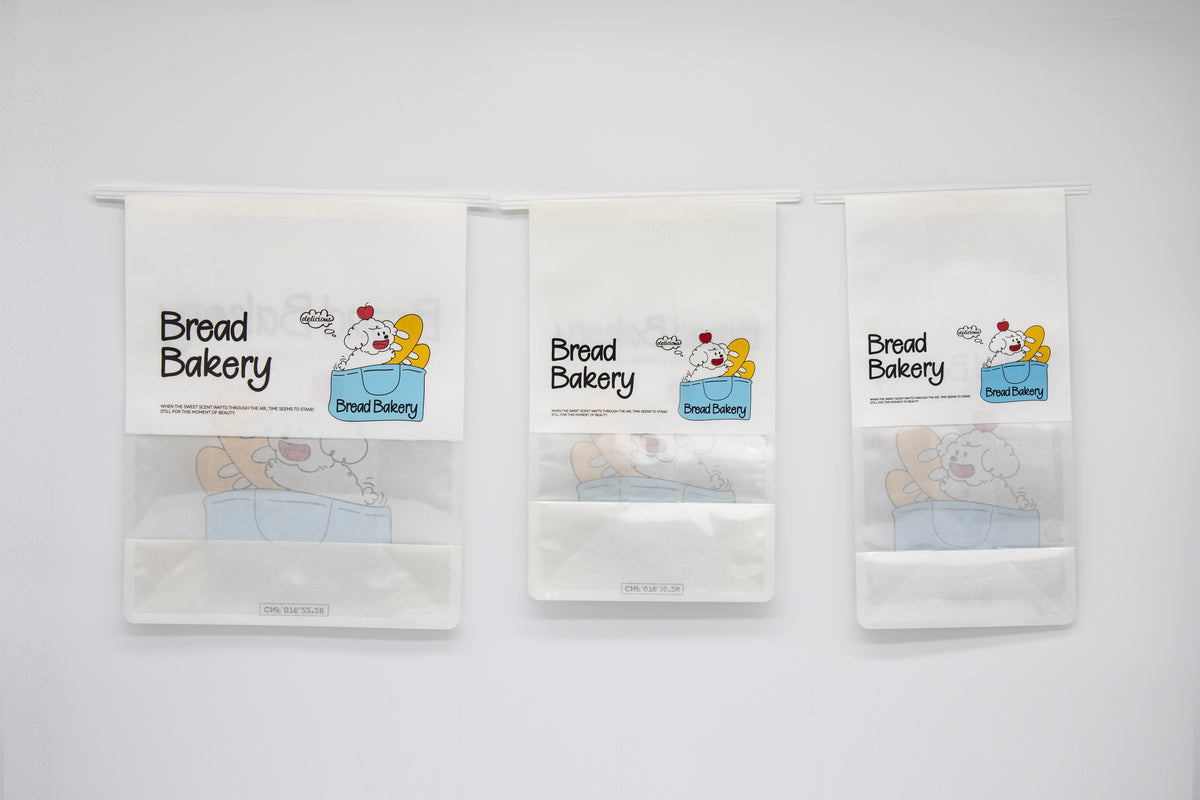 "Happy Puppy" Series Tin-Tie Bakery Bags – Cute Cartoon Bags With Display Window