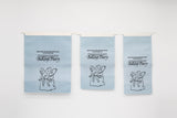 "Baking Diary" Series Tin-Tie Paper Bags – Soft Blue Bags with Display Window