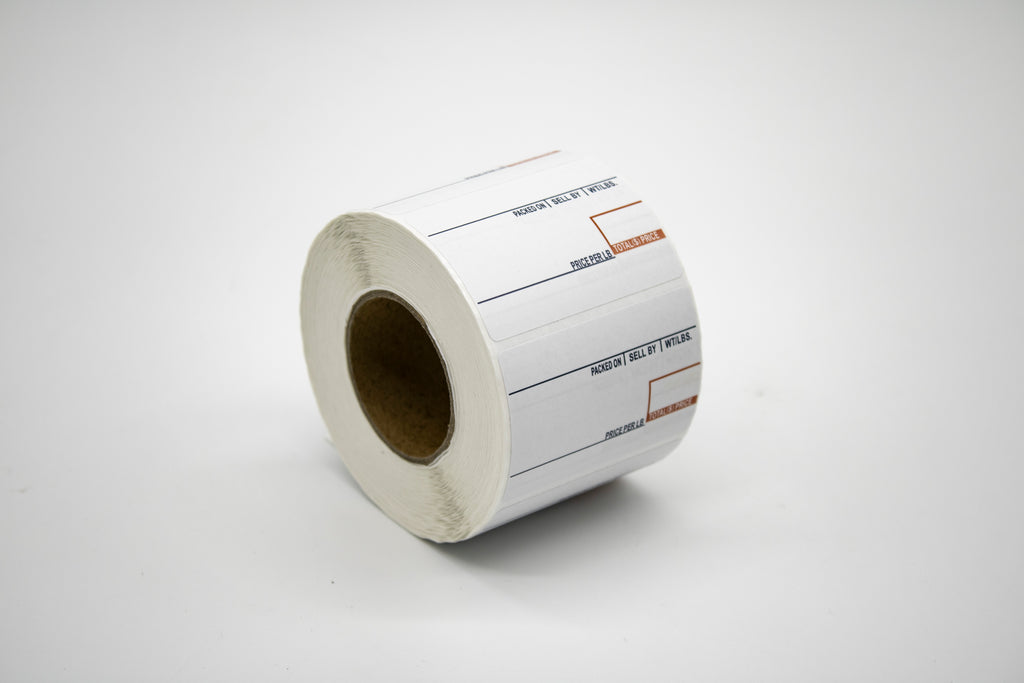 8010丨Premium Direct Thermal Scale Labels (by LBS/Price) for Bakery, Meat, and Produce weighing