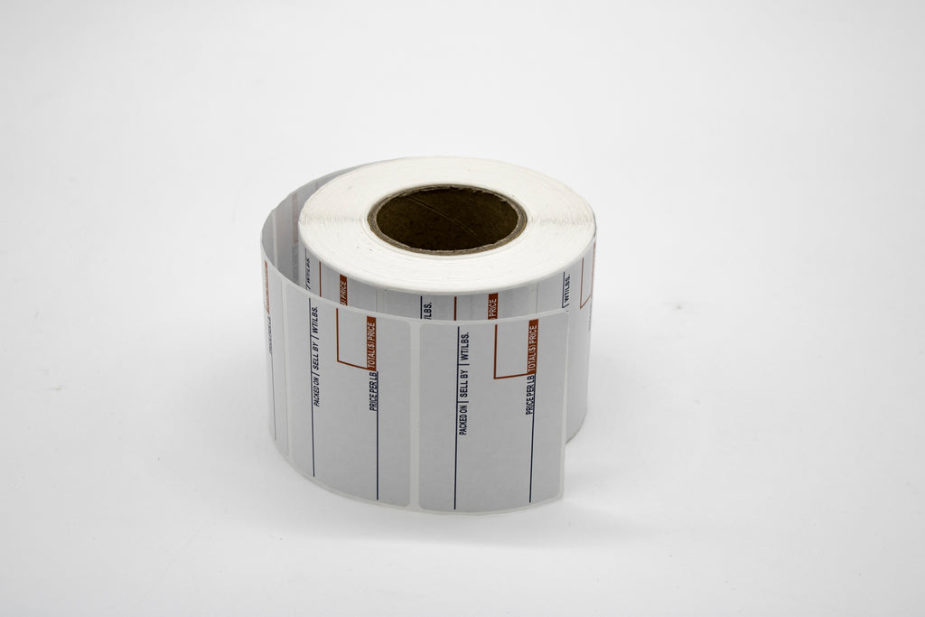 8010丨Premium Direct Thermal Scale Labels (by LBS/Price) for Bakery, Meat, and Produce weighing