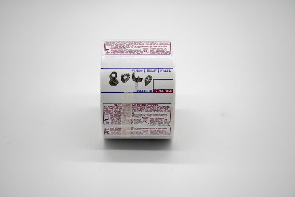 8040丨Premium Direct Thermal Scale Labels – Integrated Weighing & Branding Stickers for Retail & Deli Scales