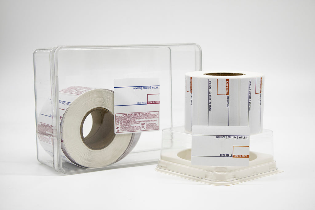 8010丨Premium Direct Thermal Scale Labels (by LBS/Price) for Bakery, Meat, and Produce weighing