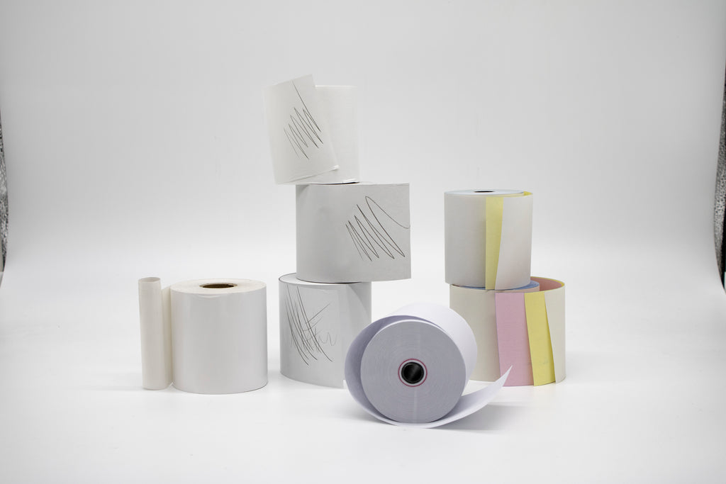 CP390-2PLY丨Premium Multi-Part Carbonless Receipt Paper Rolls - 2-Ply Impact Paper for POS & Invoicing