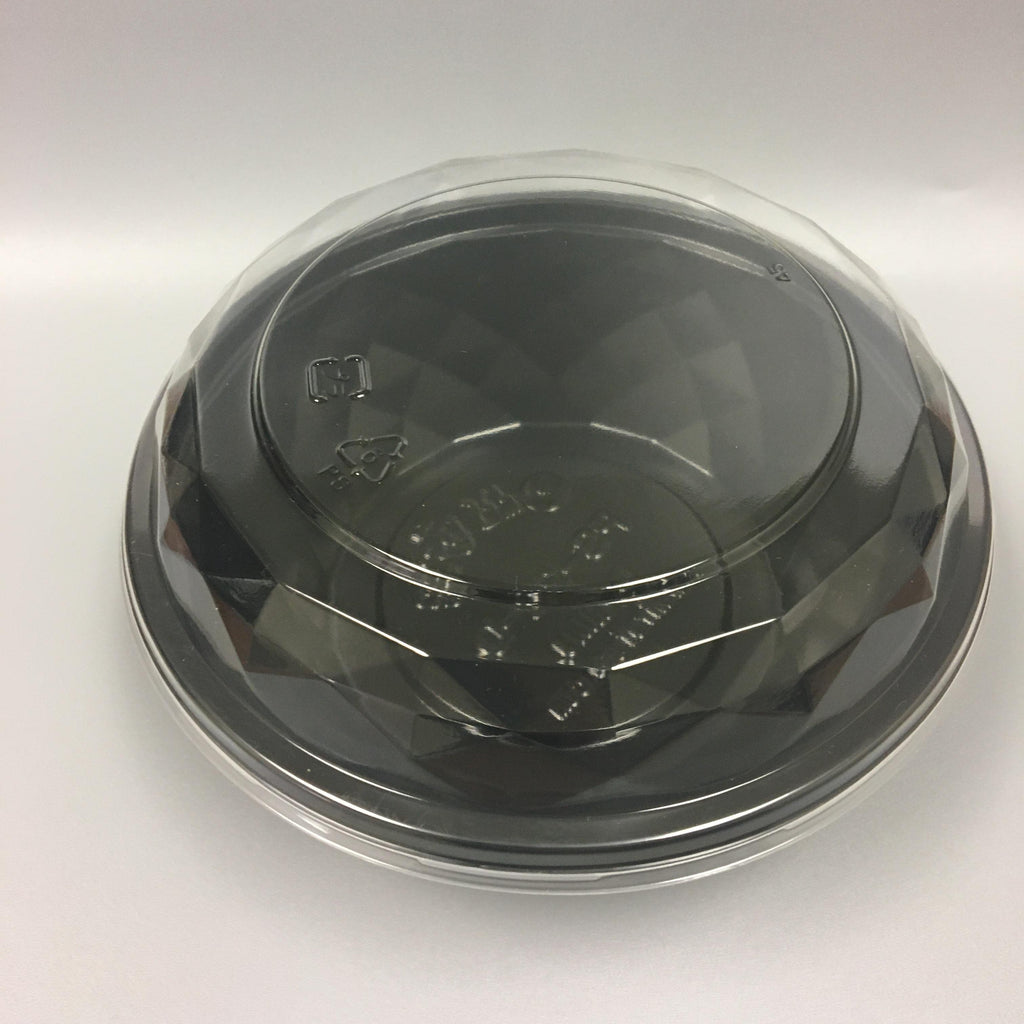 50sets 16oz Disposable Salad Containers with Dome Crystal Lids, BPA-Free Food Grade Plastic Bowls
