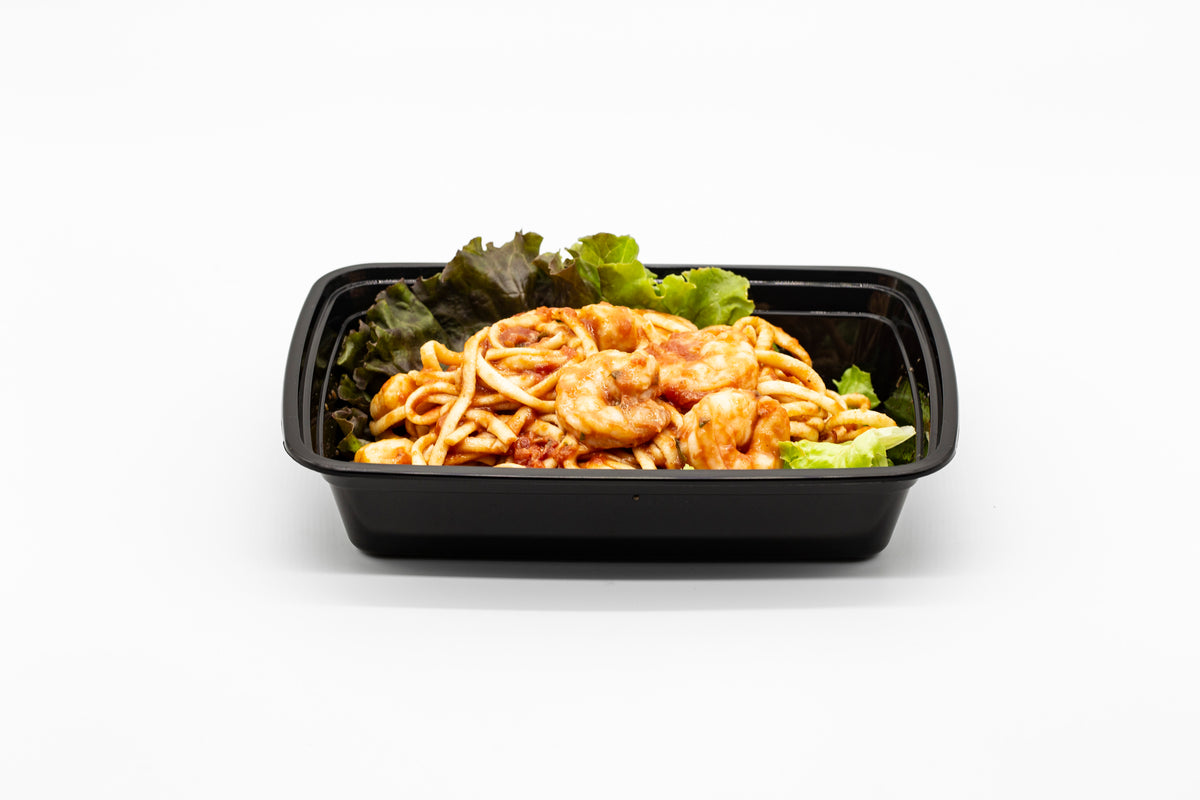 32oz Rectangular Plastic Microwaveable Food Container 150 sets/cs