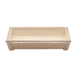 WBRT-410 - 7"x 4.76" Rectangular Wooden Container Togo Food Sushi Box Serving Trays 100sets