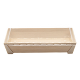 WBRT-420 - 8.5"x5.59" Rectangular Wooden Sushi Container Togo Food Serving Trays 100sets