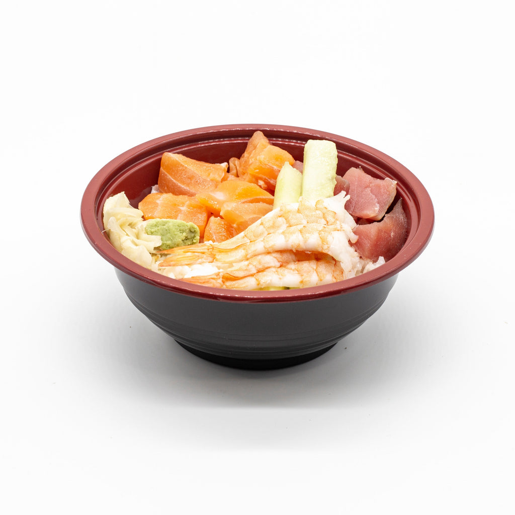 DB-312RB 16oz / 500ml Take Out Donburi bowl With Clear Lid Plastic 300 sets
