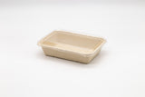 8.8”x6.4”x1.5”  Fiber Pulp Food Container Lunch Bento Box  100sets