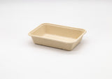 8.8”x6.4”x1.5”  Fiber Pulp Food Container Lunch Bento Box  100sets