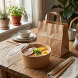 100pcs Round Kraft Paper Salad Bowl(16-44oz) Meal Prep Bowl.Lid Sold Separately