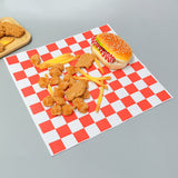 1000 Pcs Red and White Checkered Greaseproof Wax Paper Sheets for Food, 12x12 / 14x14 Inch