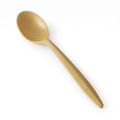 1000pcs Plant Starch Soup Spoon 140mm Gold with Faceted Handle | Biodegradable Disposable Spoon