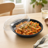 50sets 16oz Disposable Salad Containers with Dome Crystal Lids, BPA-Free Food Grade Plastic Bowls