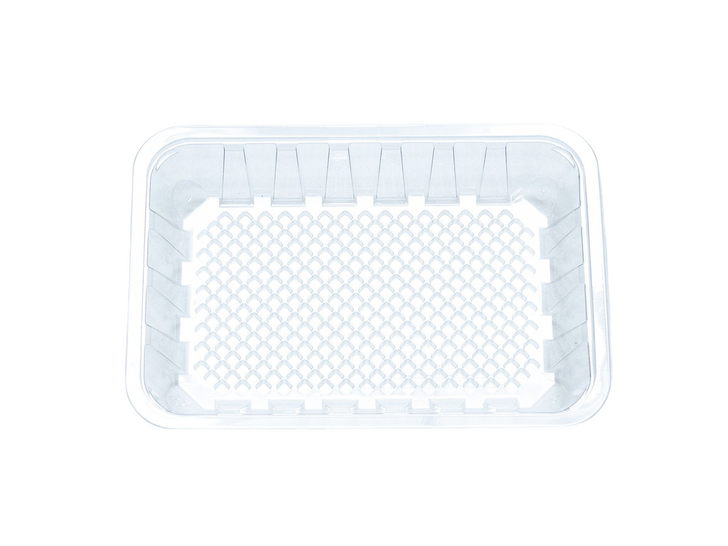 MT-87 Clear 8 x5x1 1/4"  PET Moisture-Lock Meat Tray 350 counts